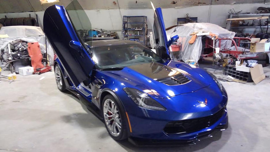 Royal Blue Corvette